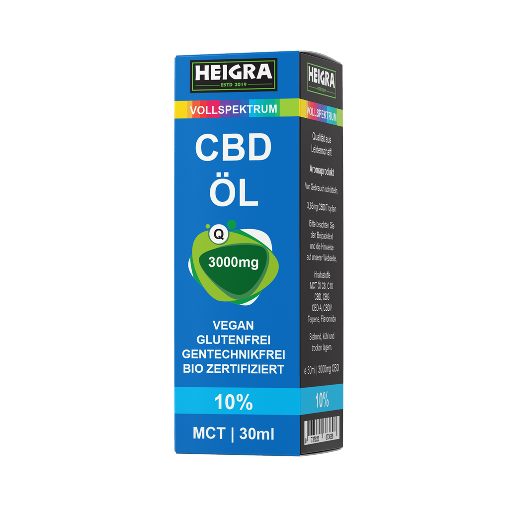 MCT CBD Vollspektrum 10% 30ml HEIGRA
