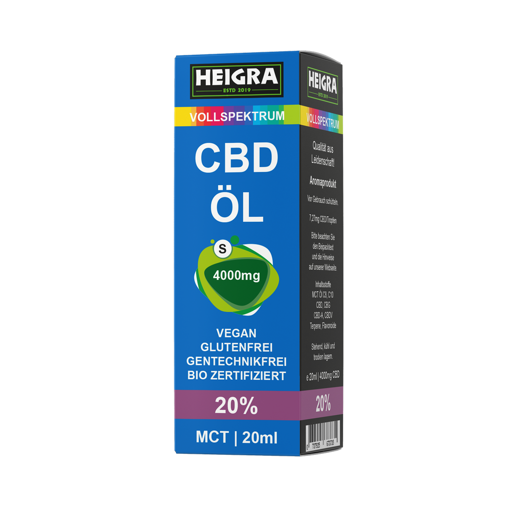 MCT CBD Vollspektrum 20% 20ml HEIGRA