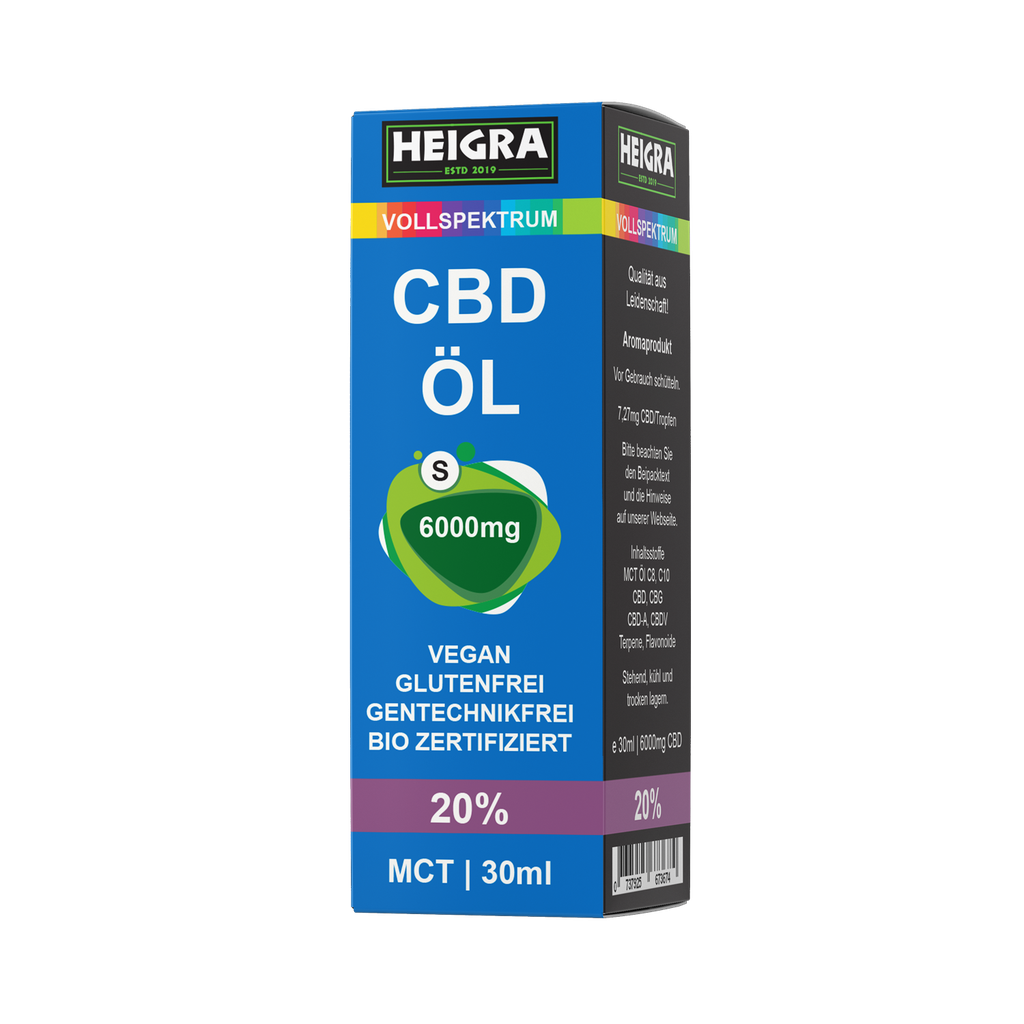 MCT CBD Vollspektrum 20% 30ml HEIGRA