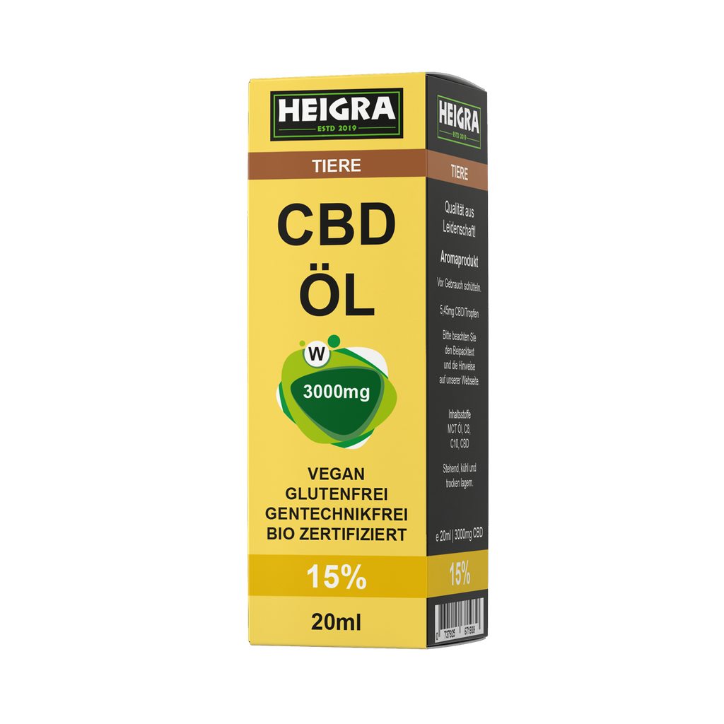 TIER CBD 15% 20ml ÖL HEIGRA