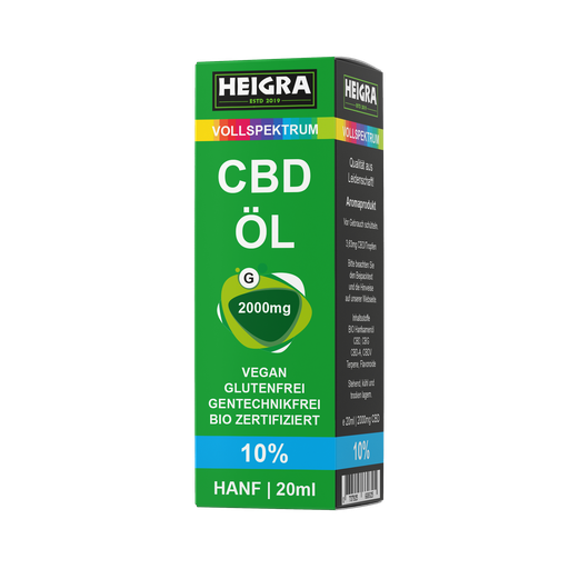 [P0004895] VOLLSPEKTRUM 10% 20ml CBD ÖL HEIGRA