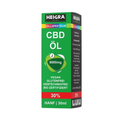[P0004905] VOLLSPEKTRUM 30% 30ml CBD ÖL HEIGRA