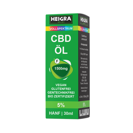 [P0004908] VOLLSPEKTRUM 5% 30ml CBD ÖL HEIGRA